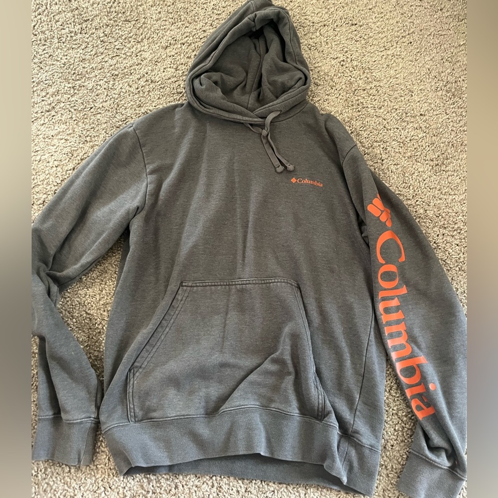 Gray and Orange Columbia hoodie!